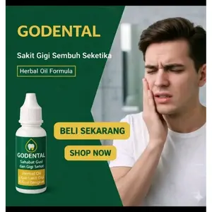 GODENTAL Obat Perontok Gigi Berlubang, Obat Sakit Gigi Berlubang / Gigi Goyang