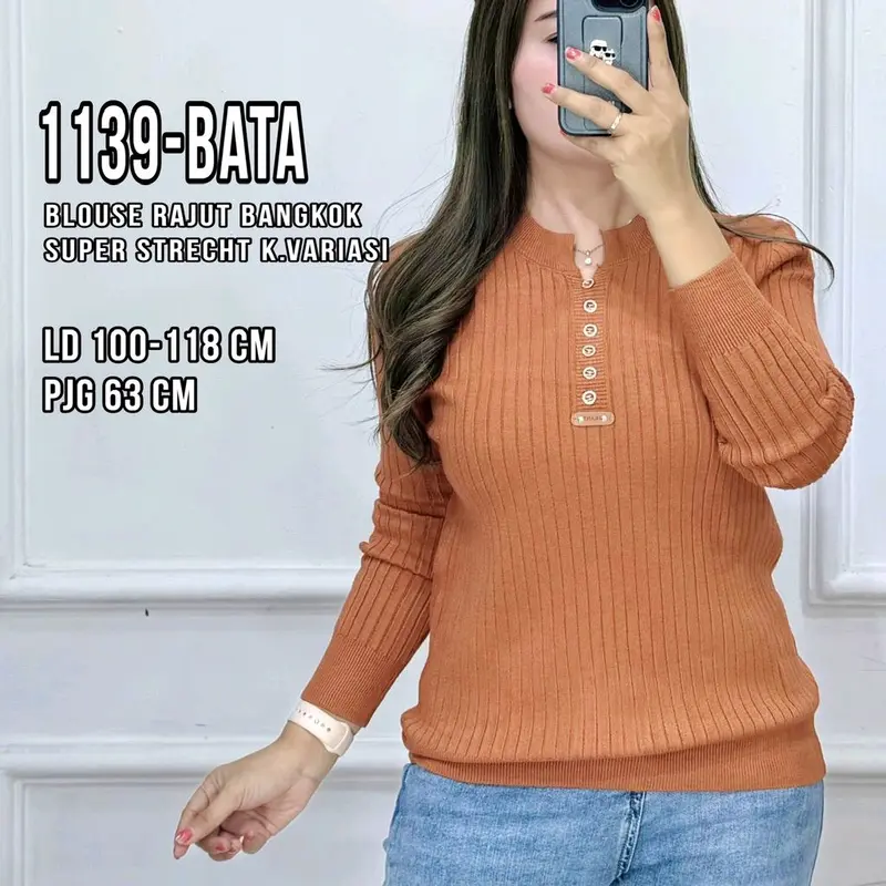 1139 BLOUSE RAJUT BANGKOK HALUS 1