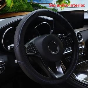 Cubierta de Volante de Auto Premium, Cuero PU Antideslizante, Protector de Volante Suave, Accesorios Universales de Decoración Interior de Auto