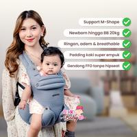 Gambar CuddleMe Wingme Carrier Gendongan Depan Bayi 5 Posisi 0-2 Tahun - Grey dari Berry Baby Kota Bandung 3 Tokopedia