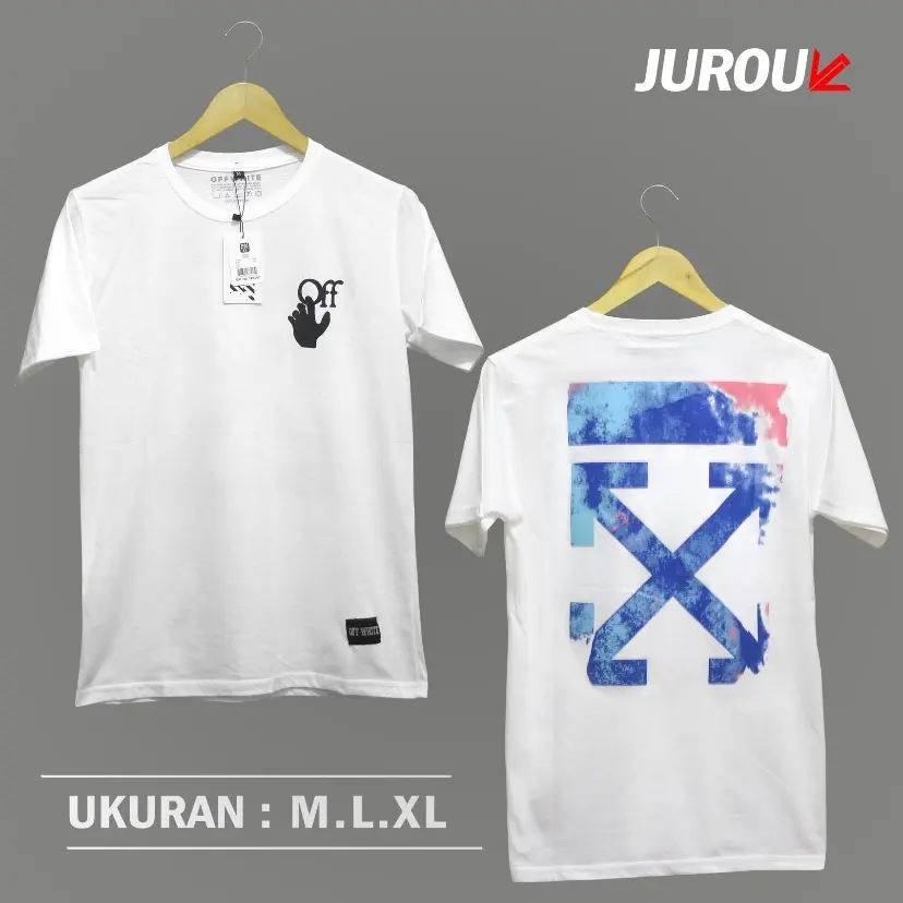 Kaos putih katun premium cotton Distro Pria