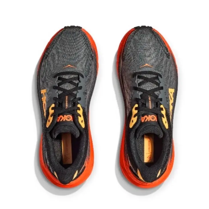 Sepatu ￼HOKA CHALLENGER ATR 7 CASTLEROCK / FLAME ORIGINAL 100% 4