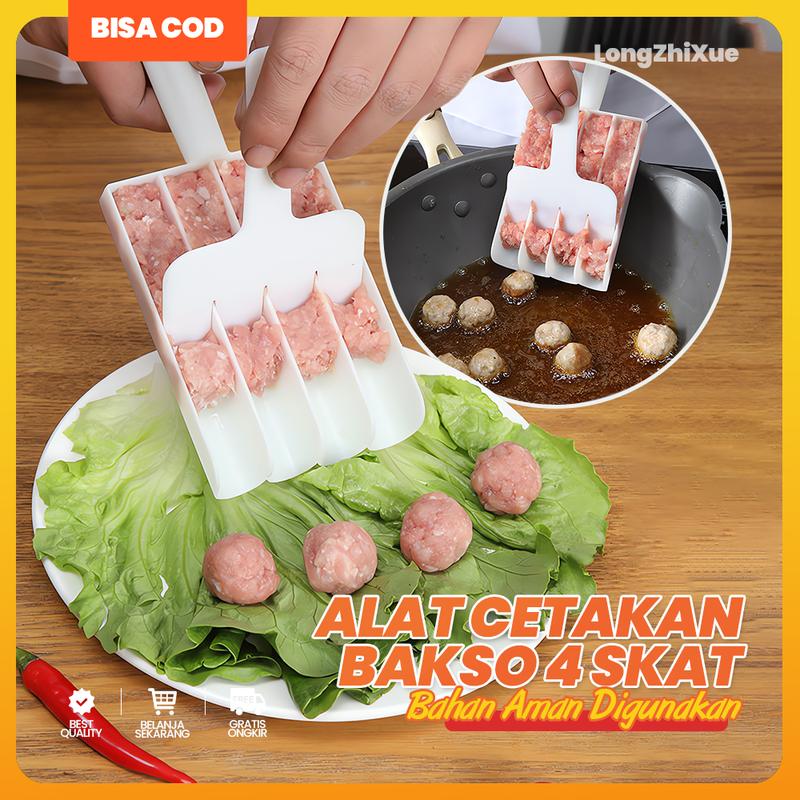 Product Introduction of Alat Cetakan Bakso Empat Lubang Model Baru, Anti Lengket, Pembuat Bakso Goreng, Alat Ajaib untuk Membuat Bakso di Rumah. 0