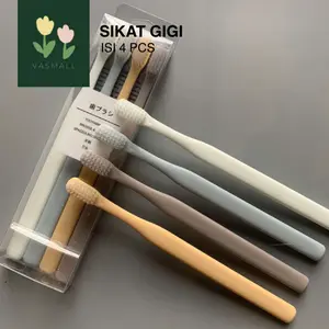VASMALL- [ ISI 4 PCS ] SIKAT GIGI TOOTHBRUSH LEMBUT | DENTAL SOFT TOOTH BRUSH JAPAN | SIKAT GIGI TRAVEL