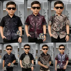 Kemeja Batik Anak Lengan Pendek Ukuran M Fashion Fashion