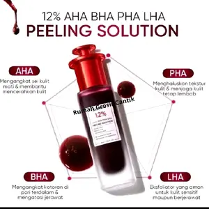 [ TERBATAS ] 12% AHA BHA PHA LHA Peeling solution 30ml Mencerahkan Perawatan Wajah