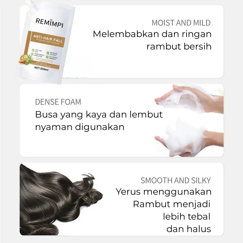 [MURAH] Anti Hair Fall Hair Treatment Shampoo Oil Control Anti Rambut Rontok Ketombe | 300 ml 2