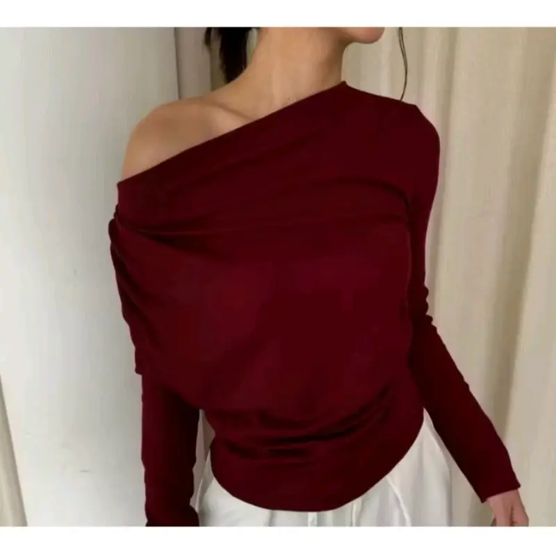 APRIL TOP |  Atasan Knit  Wanita Korean Top Baju Knit Wanita Lengan Panjang Basic Long Sleeve Standar Rib 5