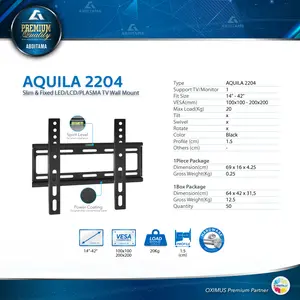 BRACKET TV Fix LCD LED TV 14 - 42 Inch OXIMUS AQUILA 2204