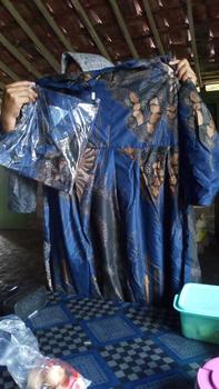 Product Review of Maura Couple / Couple Gamis Kemeja Pria Lengan Pendek Baju Ibu Batik Muslim from f**3 0