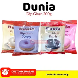 dunia dipglaze 200 gram kemasan pabrik Chocolate