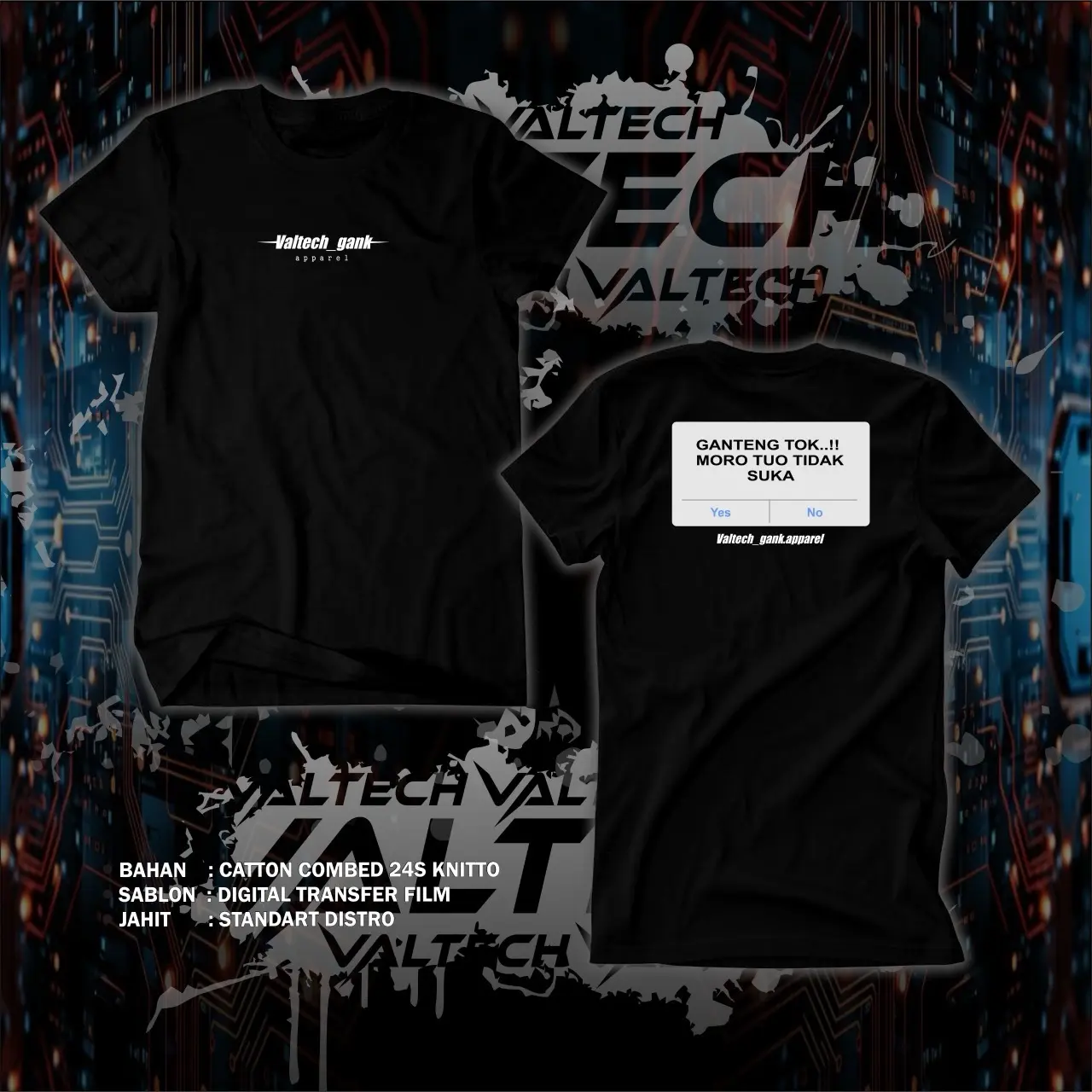 KAOS GANTENG TOK MORO TUO TIDAK SUKA / KAOS PRIA / KAOS KATA-KATA / KAOS UNISEX / BAHAN COTTON COMBED 24S