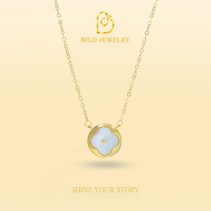  Phụ kiện dây chuyền cỏ bốn lá tròn Bilo Jewelry • Phụ kiện thời trang 