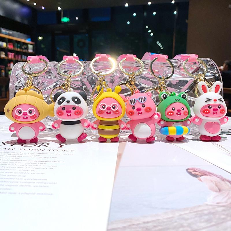 Gantungan Kunci Desain Kartun Lucu Loopy Untuk Tas Sekolah / Gantungan Kunci Mobil Motor KeyChain Liontin Tas / Gantungan Kunci Lucu 2