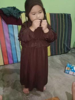 Product Review of MIMMI.ID—Shanum Set Jilbab Dress Gamis Jersey Anak Perempuan Baju Muslim Panjang Syari Cewek Wanita Setelan  Polos Newborn from F**i A**5 2