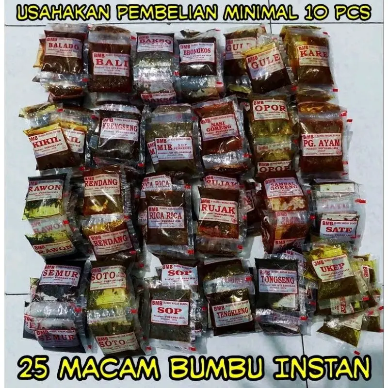 BUMBU MASAK BUNDA INSTAN TERLARIS DAN TERMURAH  LANGSUNG PABRIK.