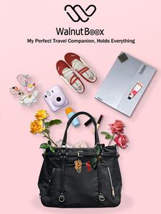 WalnutBoox กระเป๋าสะพายข้างสไตล์ Y2K | ลวดลายผสมผสานจุของได้มาก | เรียบง่ายและทันสมัย เหมาะสำหรับการเดินทาง ใส่โน้ตบุ๊คขนาด 16 นิ้วได้