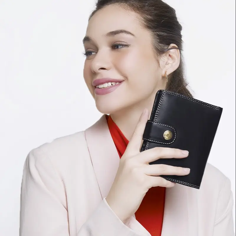 MONACO Wallet sophie martin paris promo Dompet Pendek Kulit PU Hitam Kartu Uang 5