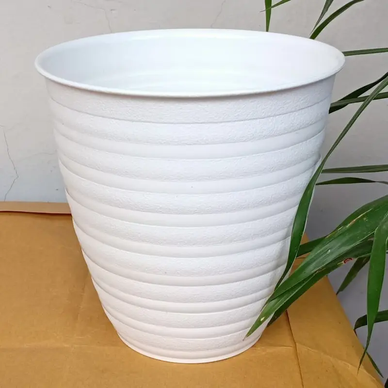 Pot Tawon Putih - Pot Tanaman Cantik Putih - Pot Estetik Warna Putih 15 CM 1