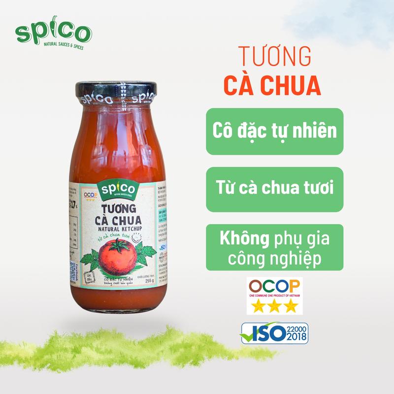 TƯƠNG CÀ CHUA SPICO 255gram cô đặc tự nhiên thơm mùi cà chua tươi