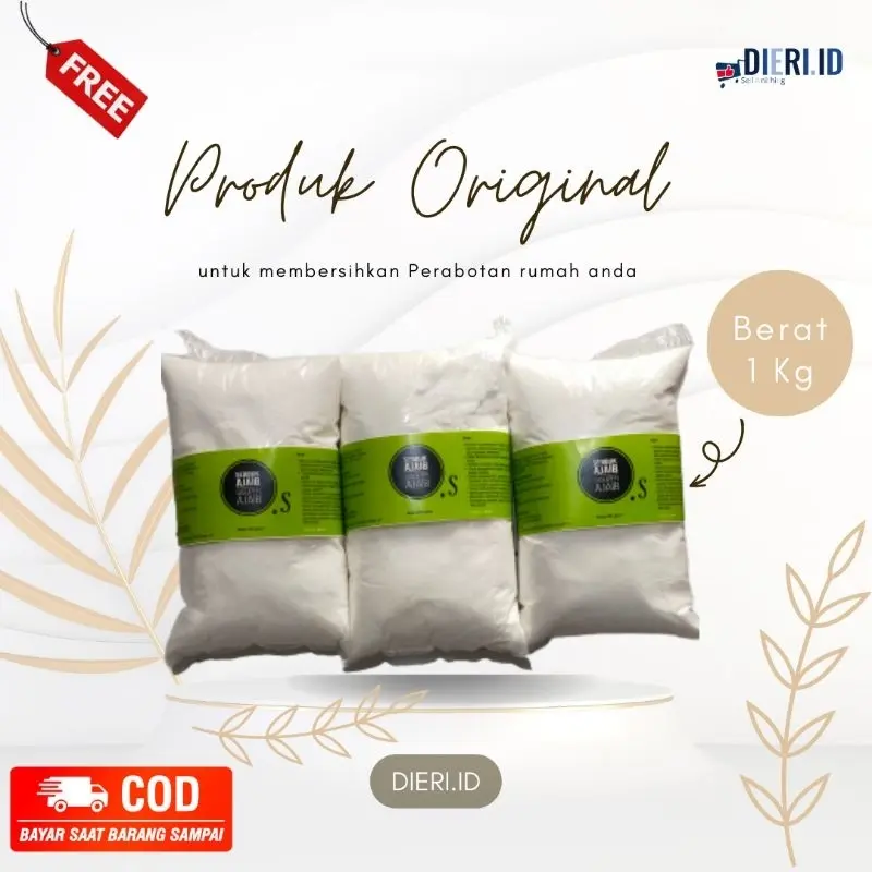 Serbuk Ajaib 1 Kilogram | Serbuk Ajaib kiloan Viral Pembersih serbaguna kemasan Refill Plastik dan Botol | Pembersih keramik Ember toliet kamar mandi bubuk 0