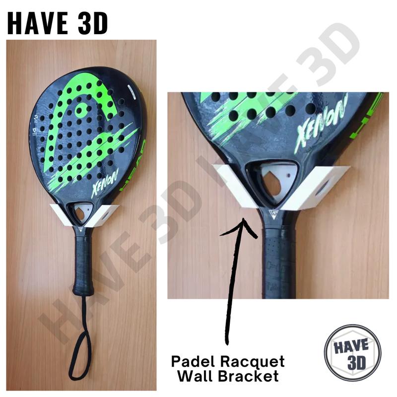 Padel Racket Movable Stand Padel Racket Stand Tembok Wall Display Logo Bracket Holder Paddle ...