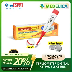 Thermometer Digital ONEMED ALPHA 3 | Termometer Ketiak Fleksibel BDG