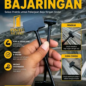 PINTU REJEKI Alat Tekuk Dan Coak Baja Ringan Manual Besi Solid Anti Karat untuk Pemasangan Rangka Atap dan Plafon Mudah Digunakan dan Portabel