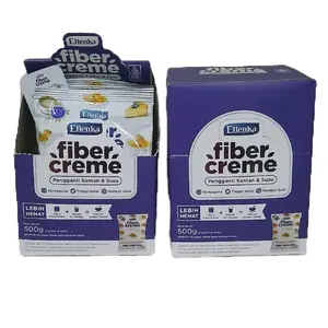 Ellenka Fiber Creame Pengganti Santan Box 500gr 5 Sachet 100gr Tinggi Serat Rendah Gula Praktis Sehat