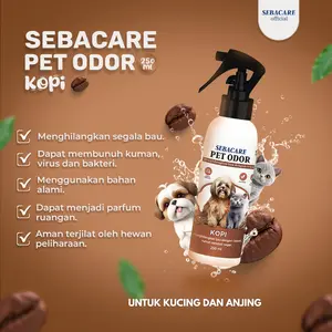 SEBACARE Pet Odor Spray Penghilang Bau Termasuk Kotoran & Pipis Hewan - Aroma Kopi Isi 250ml