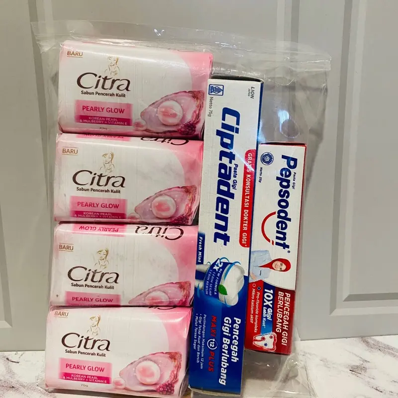 Paket sabun citra 4pcs ,ciptadent dan pepsodent