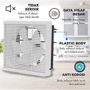 Hexos Dinding 10inch Exhaust Ventilating Fan 10IN(30cm) penyedot udara Hexos Wall Exhaust 10"