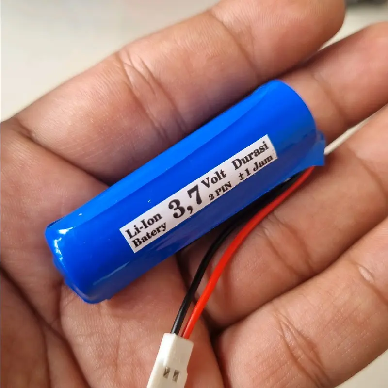 Batere Mobil RC 3,7V 14500 Tunggal Socket Putih  UPGRADE Baterai DURASI 1JAM  Mainan Remote Control Asli 6