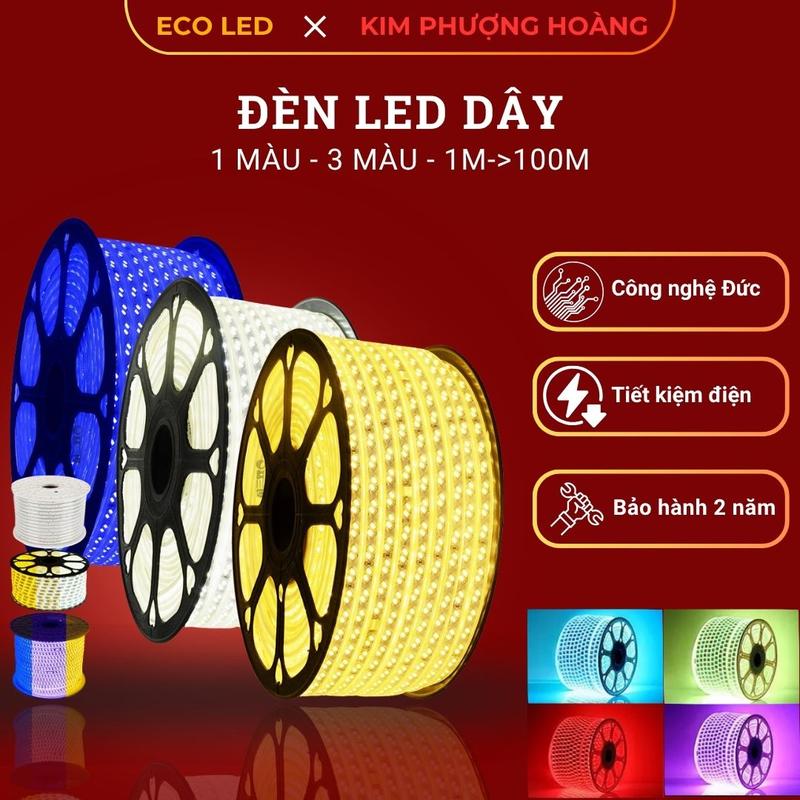 Đèn LED dây 220V, Trang Trí Nhà Cửa, Cầu Thang, Quán Cafe – Đèn LED Dây Nhiều Màu Dài 1M đến 100M Tiết Kiệm Điện Bảo Hành 2 Năm