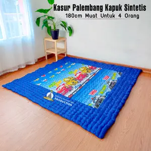 RumahKasur Kasur Palembang 180 X 190 Cm Kapuk Sintetis Muat Untuk 4 Orang Kasur Lantai Lipat Matras Furniture