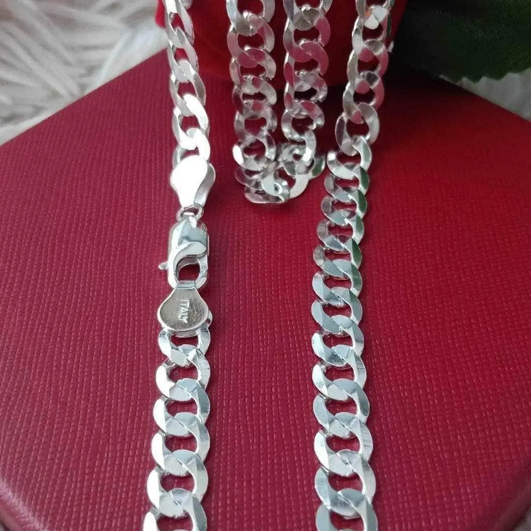 original silver necklace cadena design italy silver 925 legit na pure silver hindi nagfafade