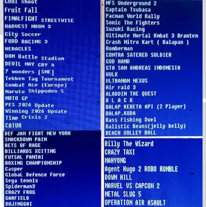 Flashdisk PS2 Full Game 60 Game Sesuai Digambar iklan ( untuk ps2 yg pake Hardisk Luar )