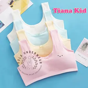 3 PCS MINI SET TIANA KIDS ANAK SD / SMP / SMA Pra Sekolah IMPORT Ada Busa Nya Bisa Di Lepas Bahan Katun Remaja ABG SD SMP Gadis-Tali Besar Mini set Motif Gambar Premium Quality Murah Cantik