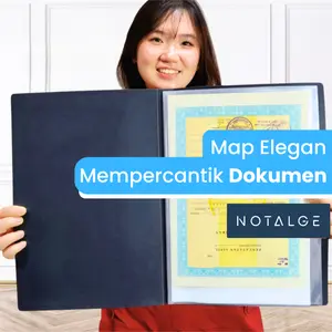 Map Clear Holder BESAR ANTI AIR  Display Book Dokumen Plastik Berkas Ijazah File F4 A4 CH111