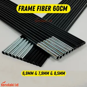 Frame Tenda Fiber  6.9mm x 60cm | Frame Fiber 7.9mm x 60cm | Frame Fiber 8.5mm x 60cm | Frame Fiber 9.5 mm x 60cm | Frame Tenda  Outdoor  Camping Fiber | Frame Fiber 60cm