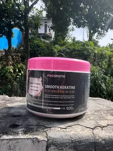 PINK SMOOTH KERATIN PELURUS RAMBUT PERAWATAN RAMBUT 500 GRAM