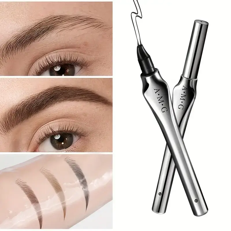 Bút Chì Kẻ Lông Mày Và Kẻ Mắt Siêu Mịn, AMG, với đầu kim-điểm 0,0003 inch.Lông Mày Chống Thấm Nước Và Mồ Hôi, Lâu Trôi, Chống Nhòe, Tự Nhiên, Sculpted, Cung Cấp Bởi Sản Phẩm Chì Kẻ MàyÁo Dài Tay,  Nữ.Một món quà hoàn hảo Cosmetic Mỹ Phẩm Son Trang Điểm 5