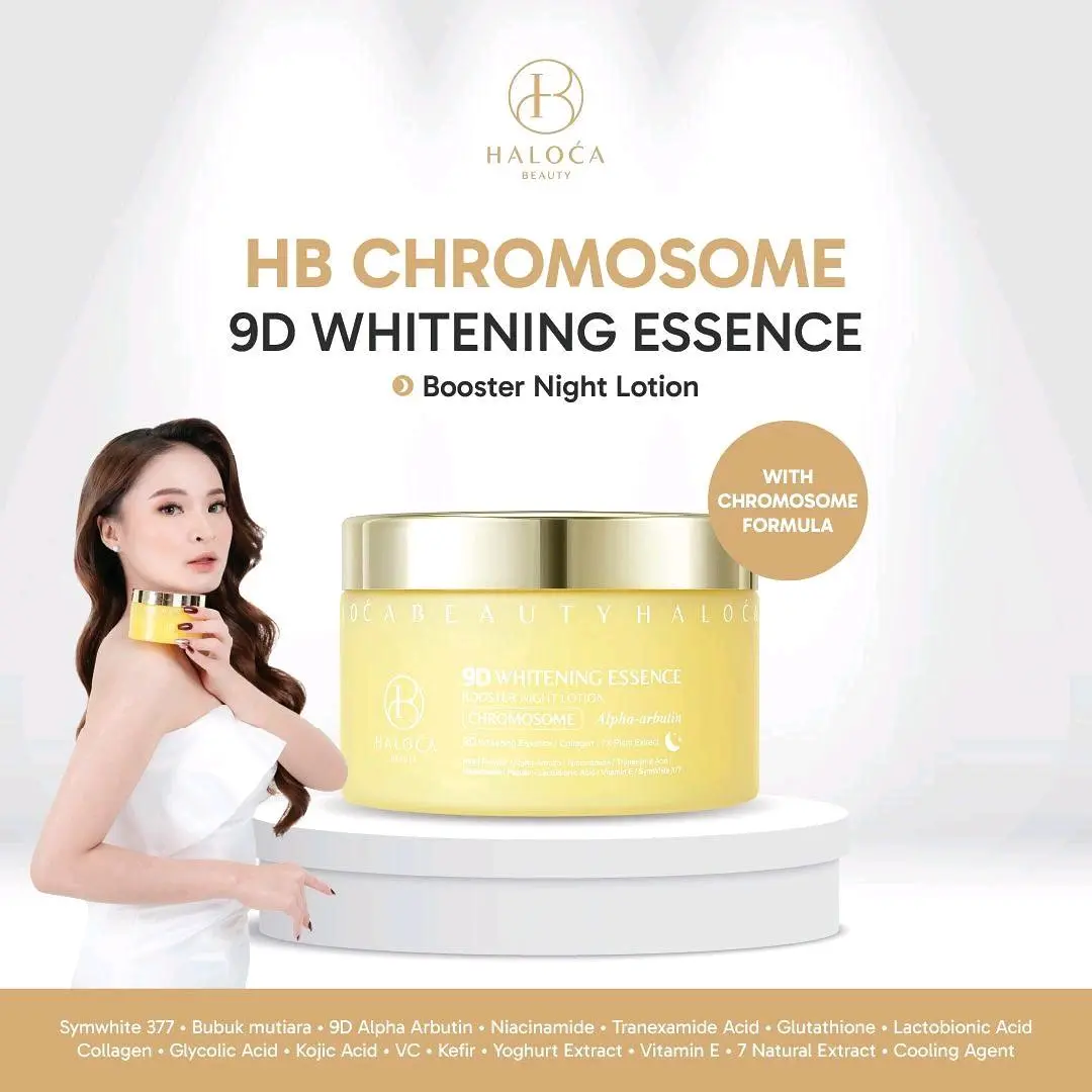 [ Halocabeauty ] HB Chromosome Night Ready Lotion Pencerah Tubuh Perawatan