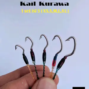 Kail Pancing Belut Baja Urek Belut Baja 1 Set Isi 5