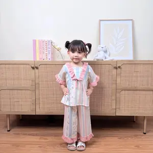 FREYA ONE SET-Setelan anak bahan rayon untuk usia 1-8 tahun