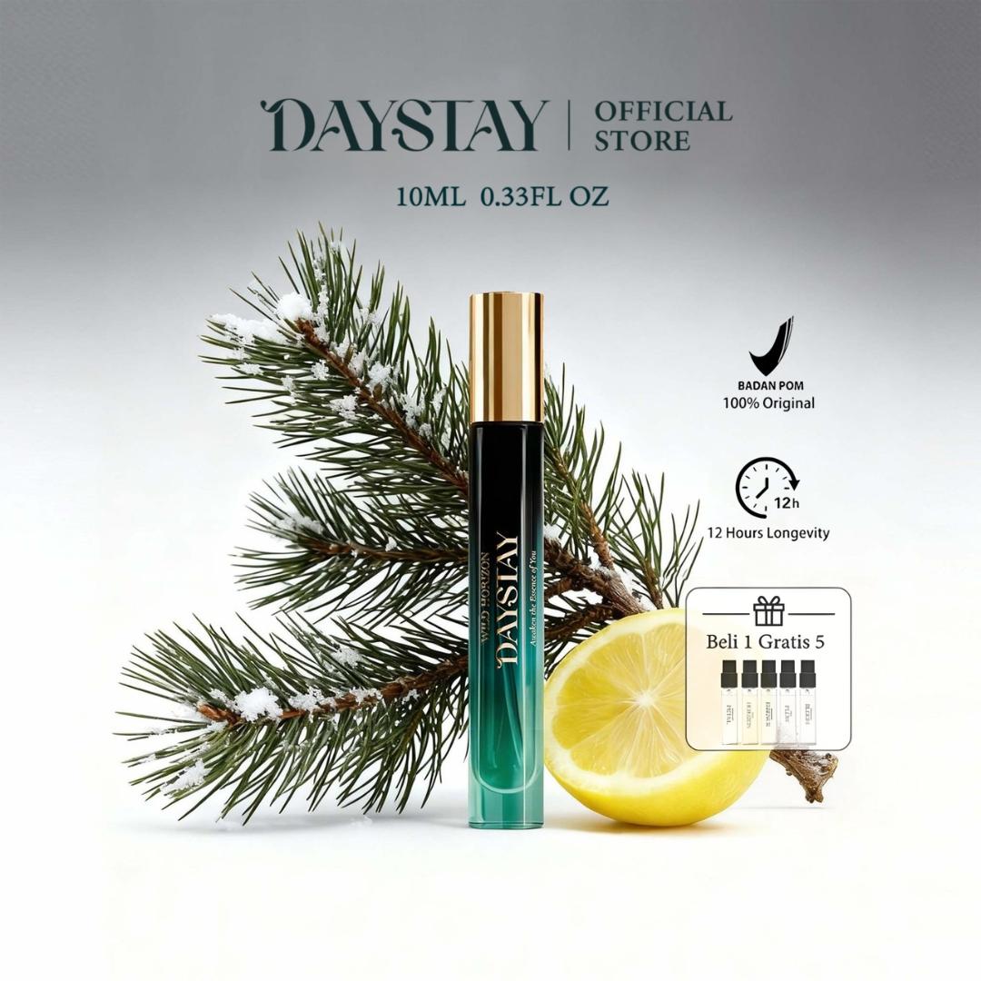 DAYSTAY Light Luxury Niche Perfume 10ml - Parfum Eksklusif Tahan Lama dengan Aroma Halus untuk Penggunaan Sehari-hari