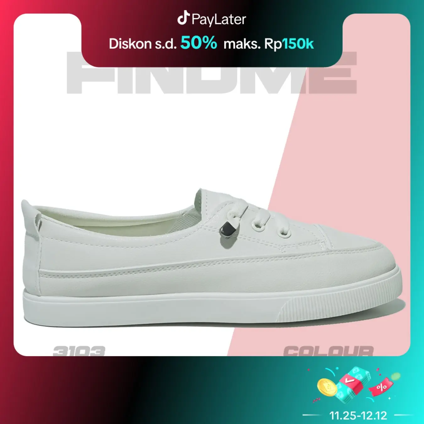SEPATU SNEAKERS WANITA NYAMAN SMART CASUAL KERJA NGANTOR JALAN DAILY COMFY EMPUK 3103 MOVISCA