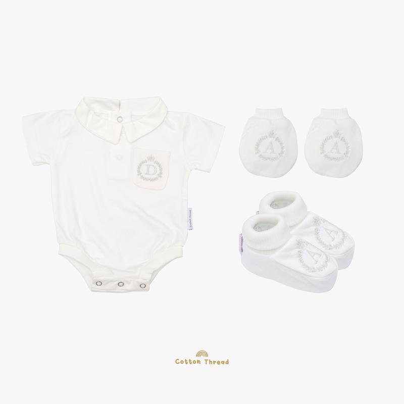 Bundling Newborn Hampers Baby Romper Mitten & Booties TENCEL️ Giftset Box - Kado Hadiah Lahiran Bayi - Cottonthread 3