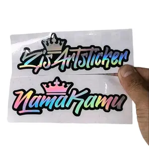 STIKER NAMA CUSTOM NAMA REQUEST HOLOGRAM NAMA MAHKOTA - STIKER MOTOR - STIKER MOBIL Car Motorcycle Store 3