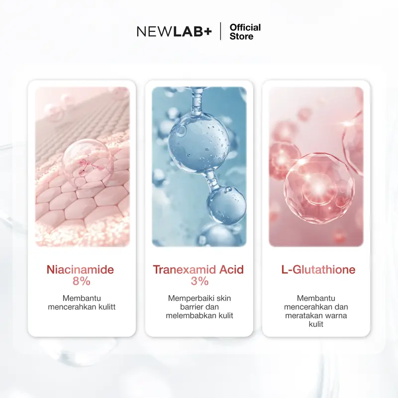 NEWLAB Brightlogy Intensive Power Brightening Lotion | Body Care & Hand Body | Body Serum untuk Mencerahkan Tangan dan Badan BPOM | HB Cinta Spesial Maharaja 200ml 5
